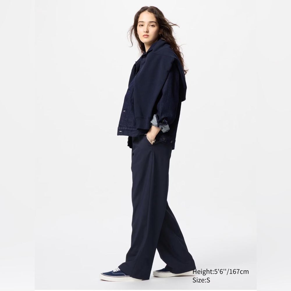 Uniqlo pleated wide pants PETITE